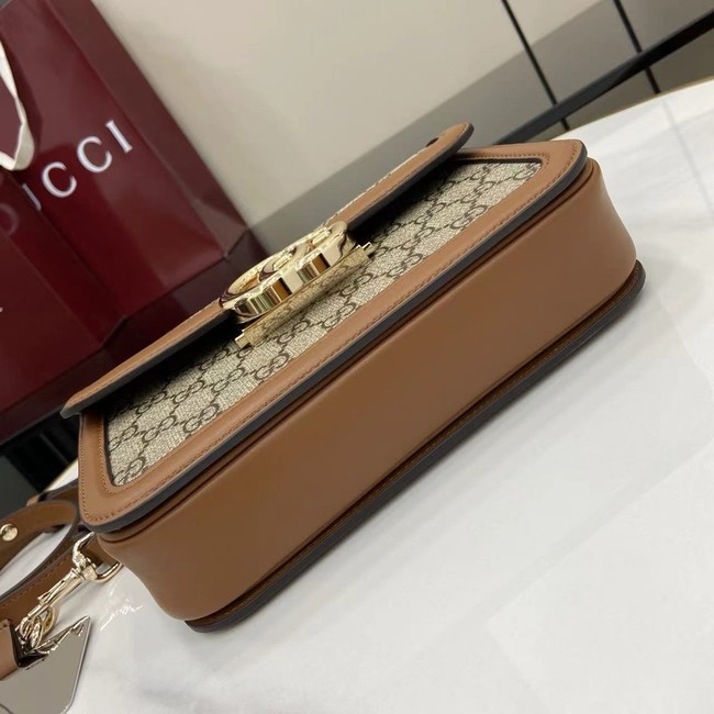 Gucci Go small shoulder bag 826761 brown