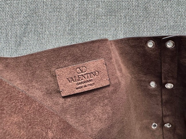 VALENTINO VLOGO velvet Shoulder Bag 3177 brown