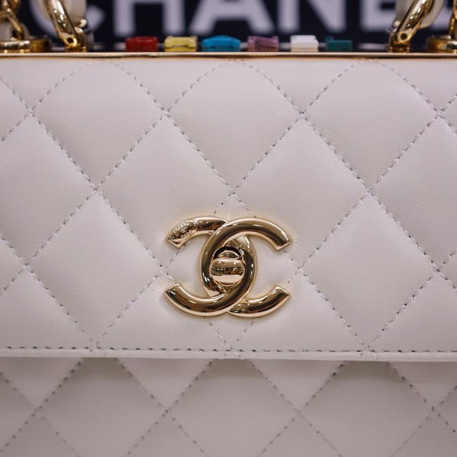 CHANEL mini Flap Bag With Top Handle 4654-3