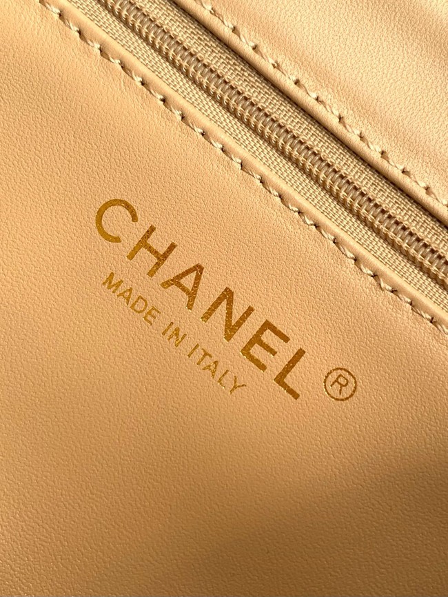 Chanel MINI Raffia SHOPPING BAG AS4416 Apricot