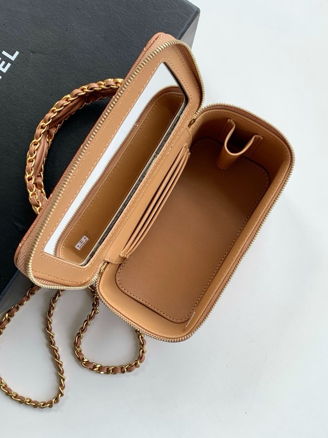 CHANEL Classic Small Vanity with Chain AP4799 Camel