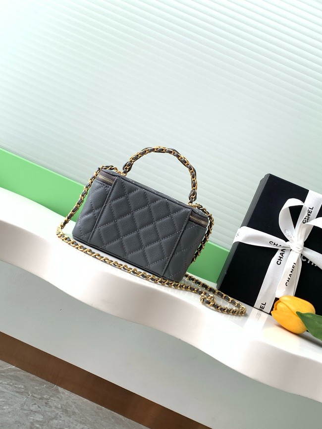 CHANEL Classic Small Vanity with Chain AP4799 gray