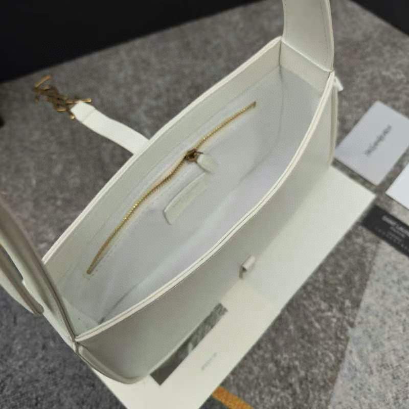 Yves Saint Laurent Original Leather Mini Shoulder Bag LE5A7 White