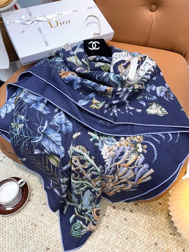 Dior Square Scarf Silk Jacquard XT273