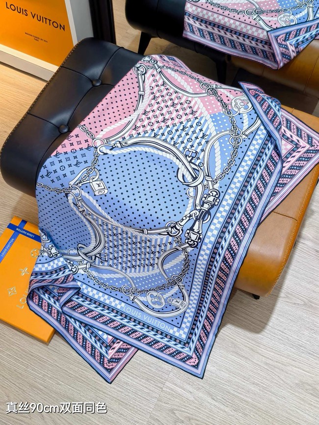 Louis Vuitton Square Scarf Silk Jacquard XT276