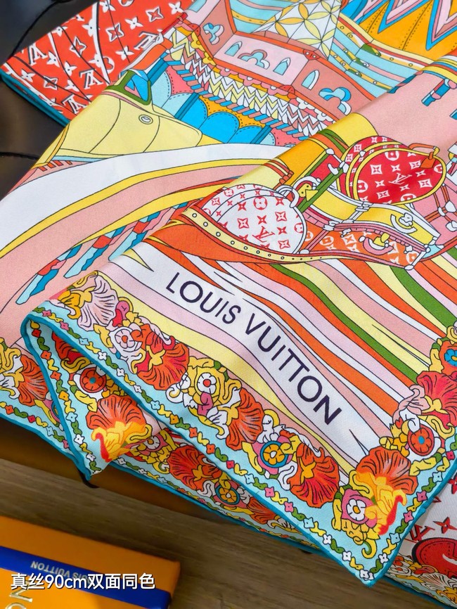 Louis Vuitton Square Scarf Silk Jacquard XT279