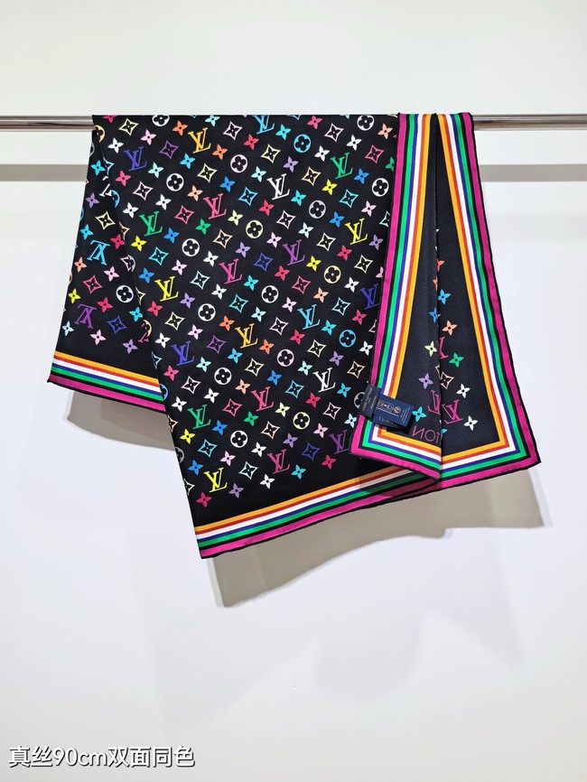 Louis Vuitton Square Scarf Silk Jacquard XT284
