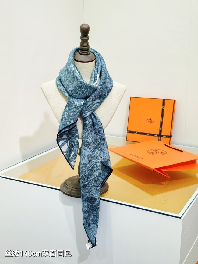 Hermes Shawl Cashmere and Silk Jacquard KY087