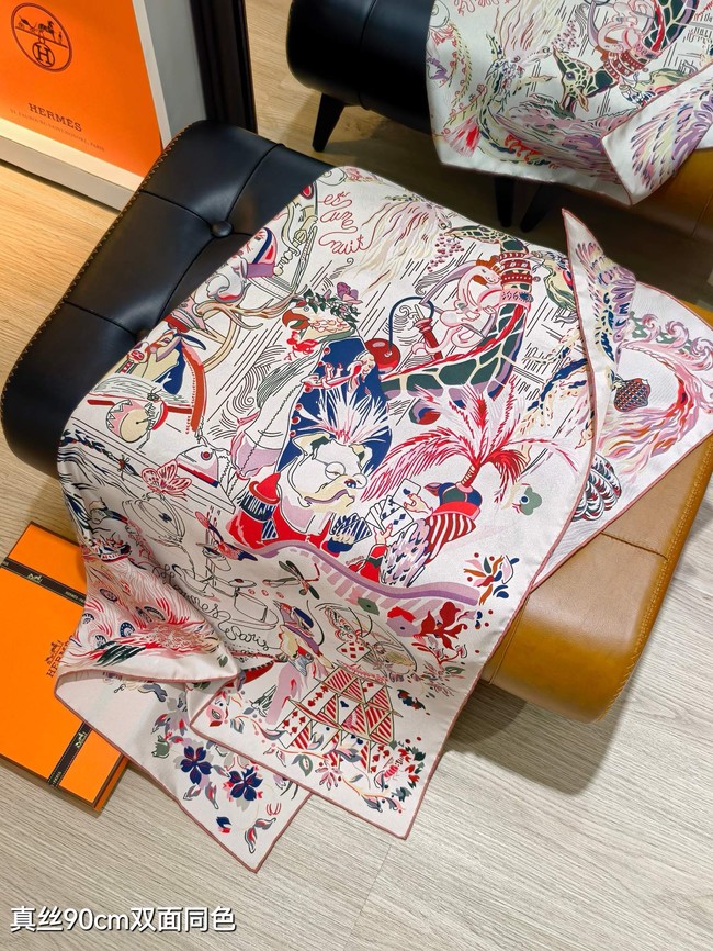 Hermes Shawl Cashmere and Silk Jacquard KY095