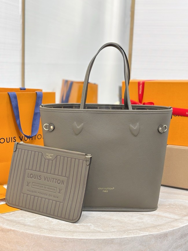 Louis Vuitton NEW - REVERSIBLE Neverfull Inside Out MM M25664 Smoke