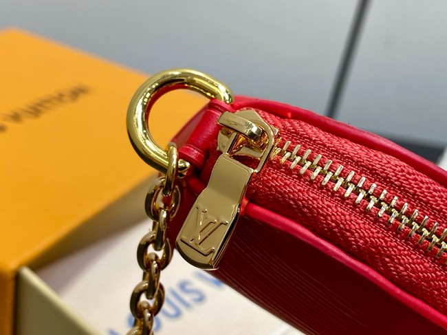 Louis Vuitton NEW Cosmetic Lipstick Pouch M25694 red