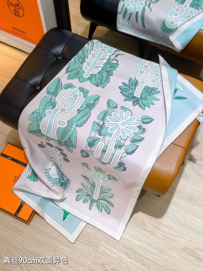 Hermes 90 Square Scarf Silk Twill KY160