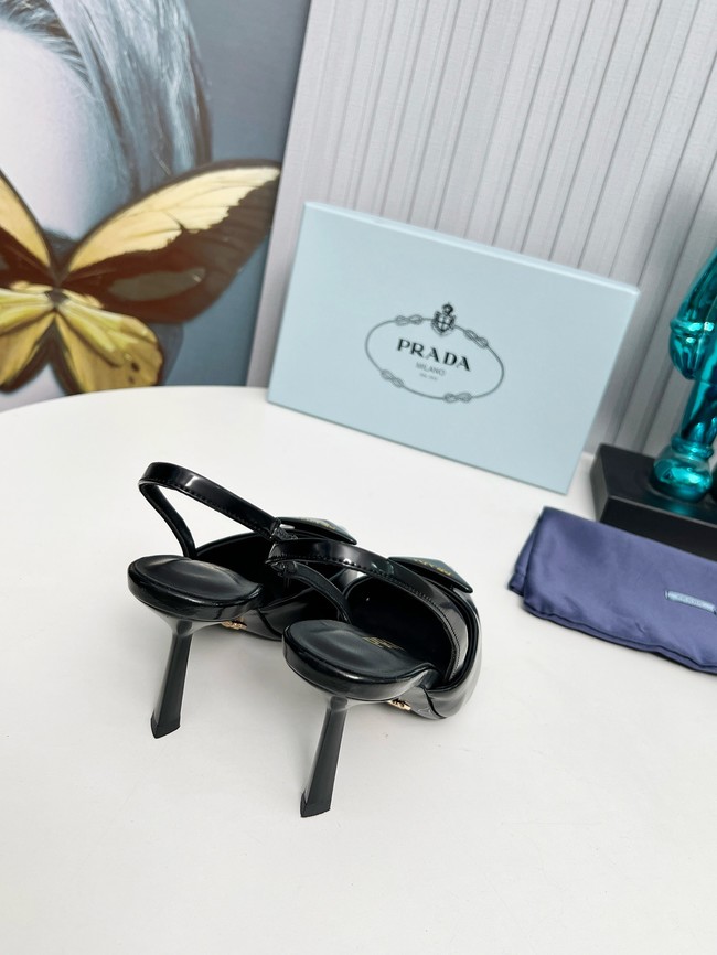 Prada leather slingback pumps 45086-5