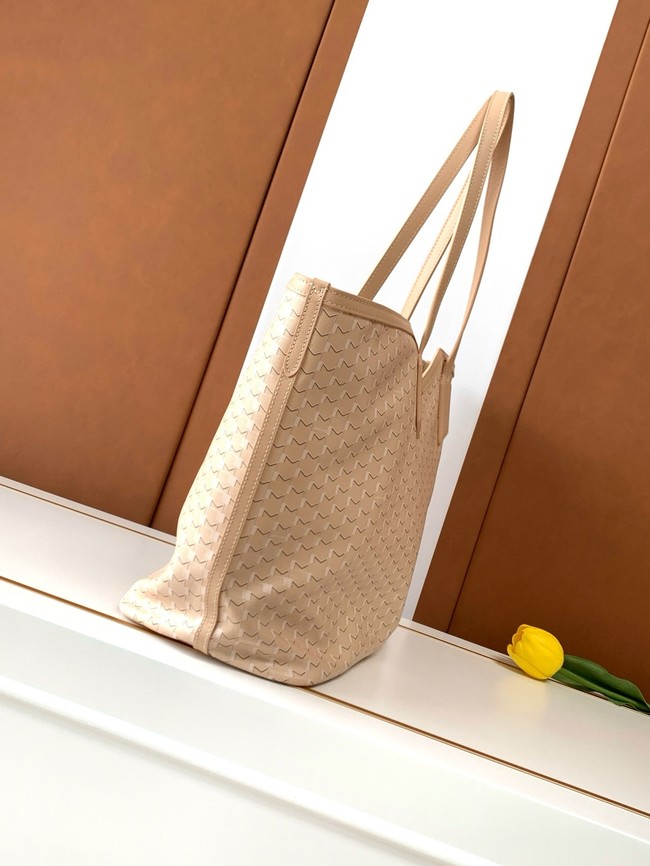 Goyard Calfskin Leather Tote Bag GM 3365 Nude