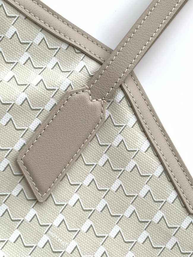 Goyard Calfskin Leather Tote Bag GM 3365 gray