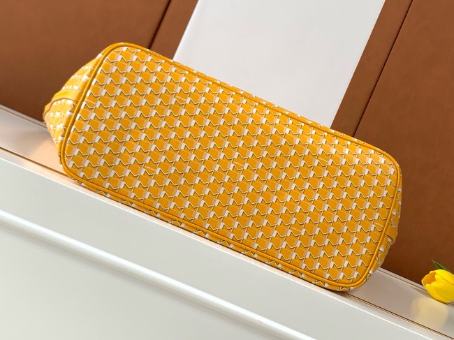 Goyard Calfskin Leather Tote Bag GM 3365 yellow