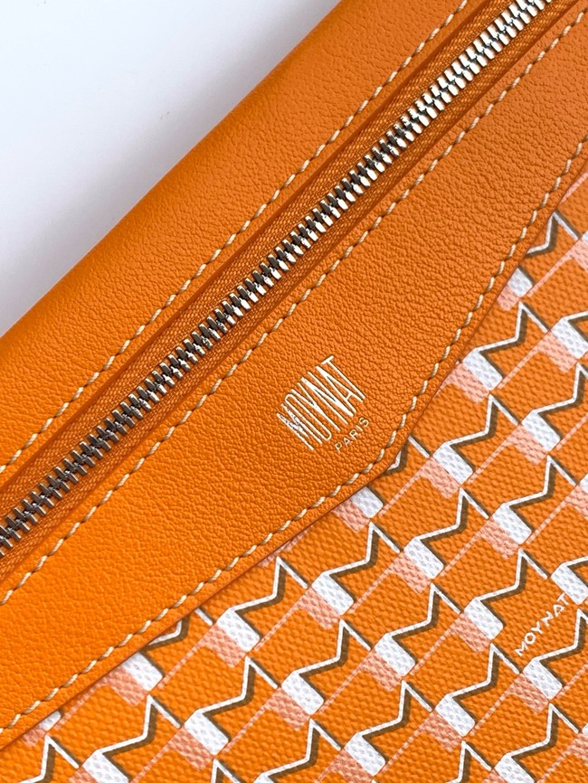 Goyard Calfskin Leather Tote Bag MM M8002 Orange