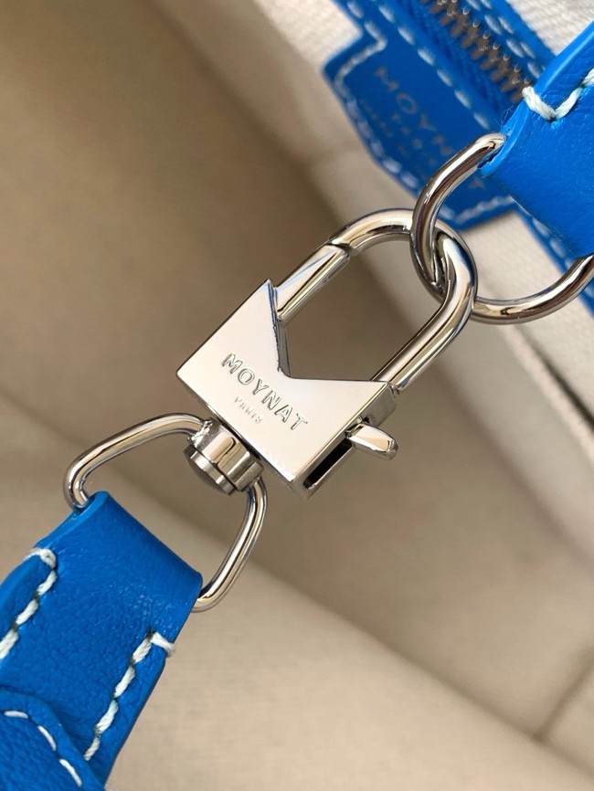 Goyard Calfskin Leather Tote Bag PM M8003 blue