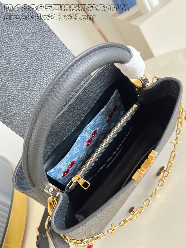 Louis Vuitton Capucines MM M14381 BLACK