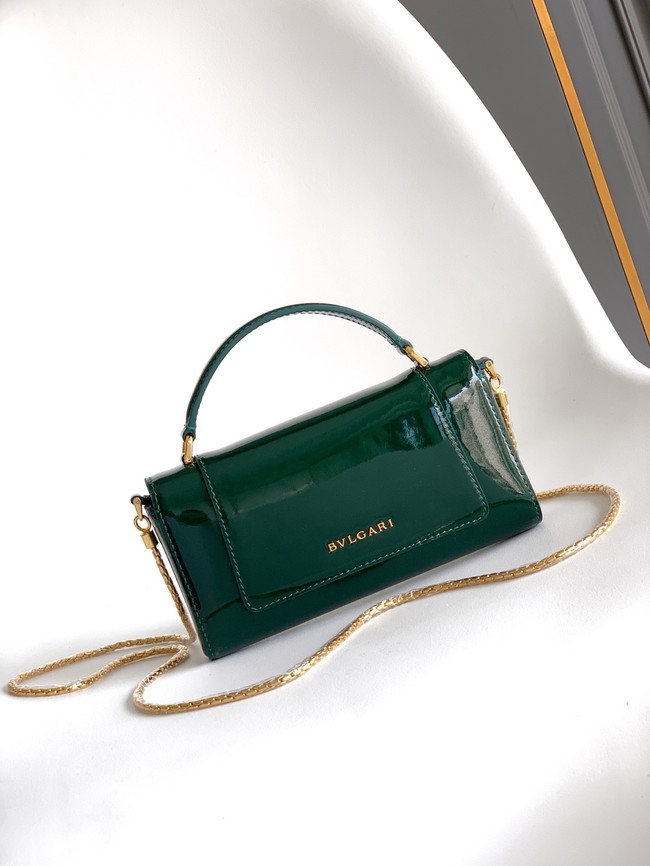 Bvlgari Serpenti Forever leather crossbody bag 289688 Dark green
