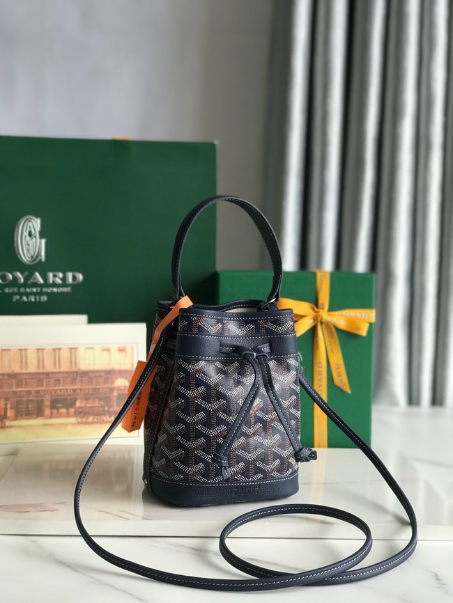 Goyard petit flot drawstring Bag MINI 20251 dark blue