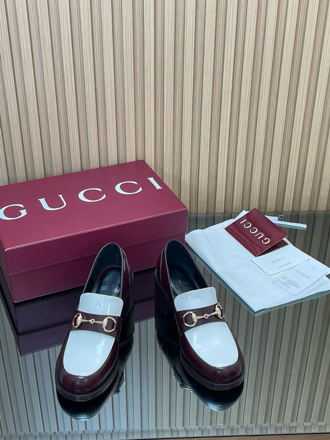 Gucci Womens heeled loafer with Horsebit 45109-2