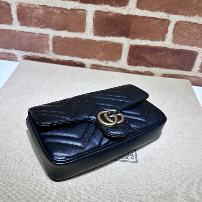 Gucci GG Marmont small shoulder bag 751526 black