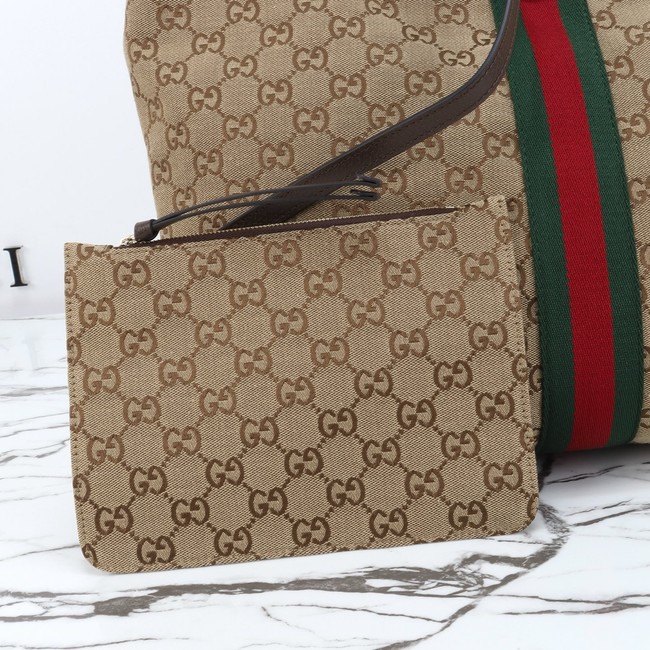 Gucci Giglio small tote bag 865452 beige and brown GG canvas