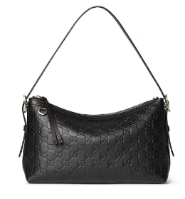 Gucci GG Emblem medium shoulder bag 847449 black