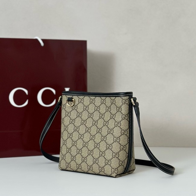 Gucci GG Emblem nano bucket bag GG canvas 847090 black