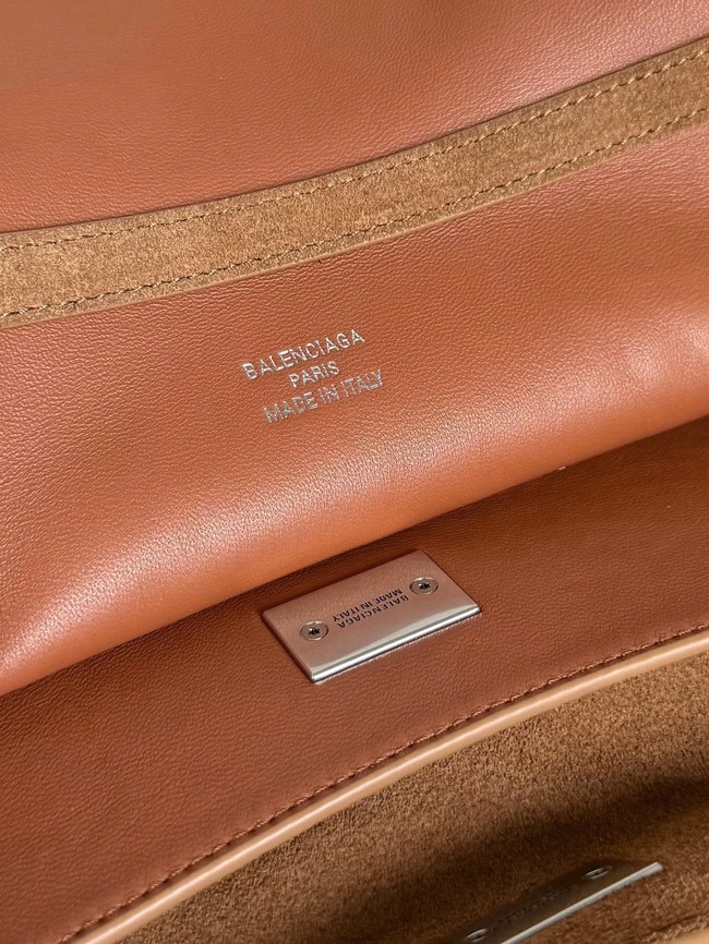 Balenciaga Rodeo Handbag Large suede calfskin 795459 tan