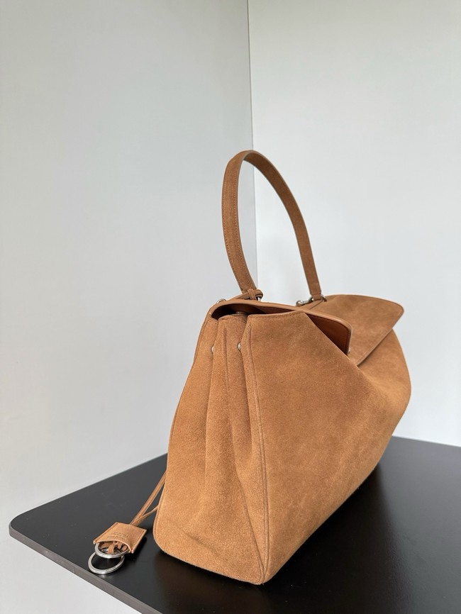 Balenciaga Rodeo Handbag Large suede calfskin 795459 tan