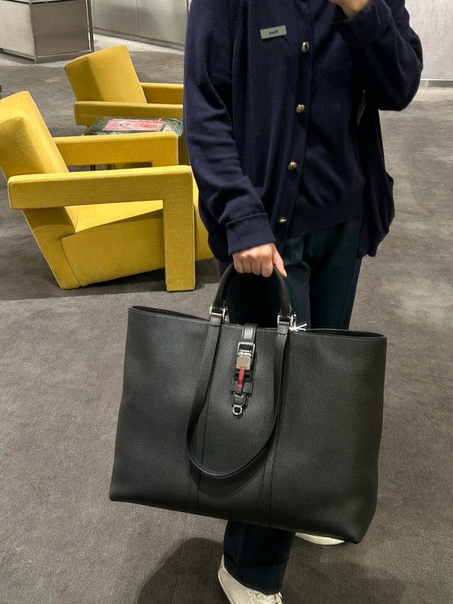 Gucci leather tote bag 816753 black