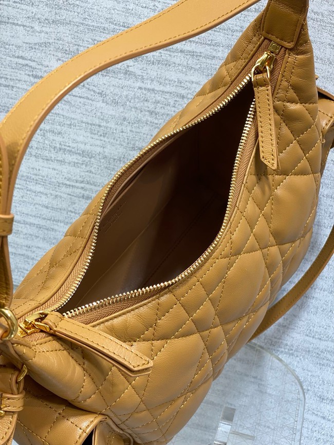 Dior Medium D-Dream Bag Macrocannage Lambskin M6323UU tan