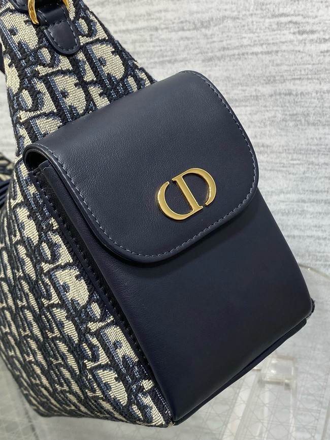 Dior Medium D-Dream Bag Oblique Jacquard M6323UU blue