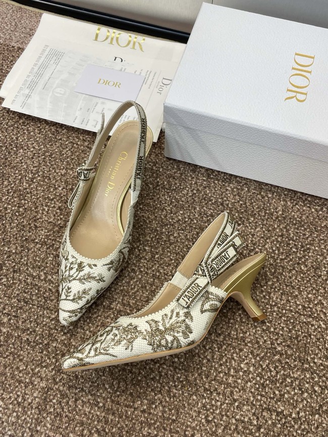 JAdior Slingback Pump Cotton Embroidered KCV367DLN-2