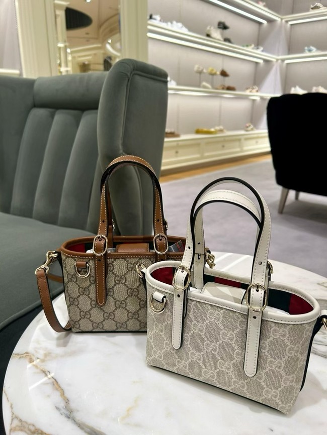 Gucci GG Emblem mini bag 855491 WHITE
