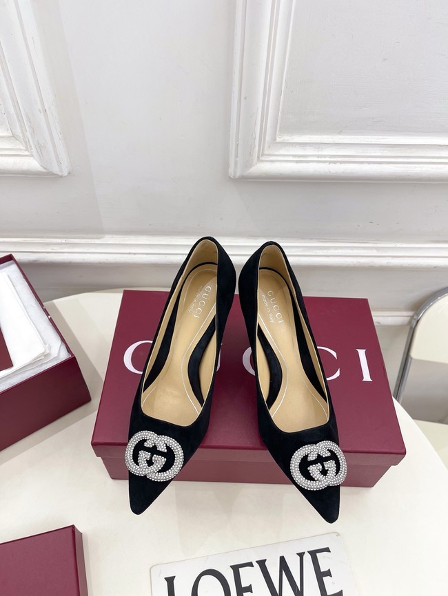 Gucci Womens pump with crystal Interlocking G 852995 -8