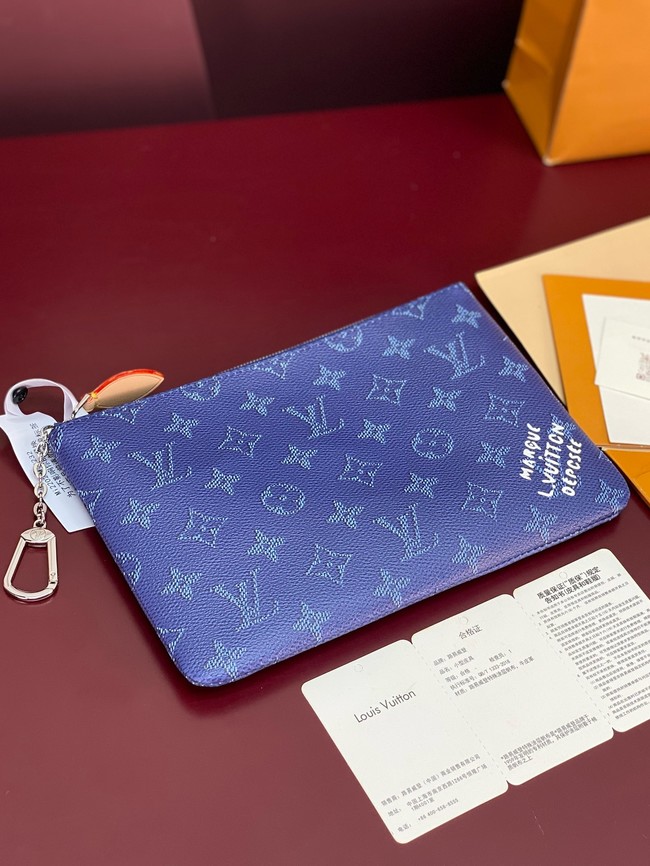 Louis Vuitton NEW Key Pouch M M27109 Ocean