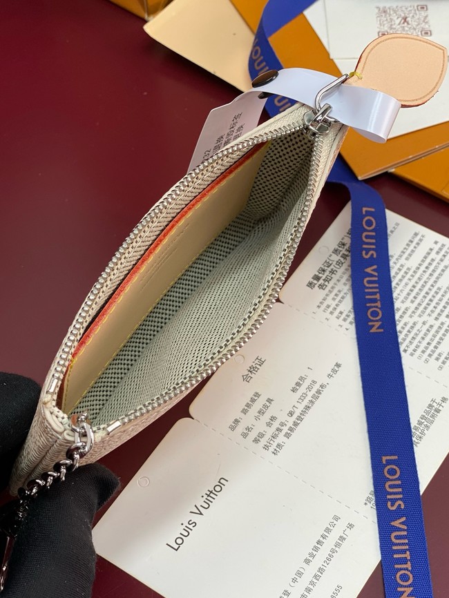 Louis Vuitton NEW Key Pouch S M27141 Linen