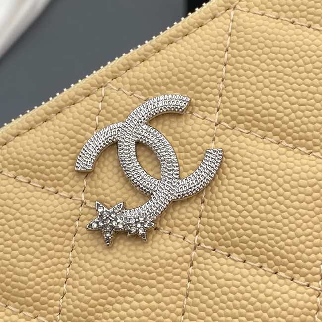 Chanel Zipped Pocket wallet S4811 yellow
