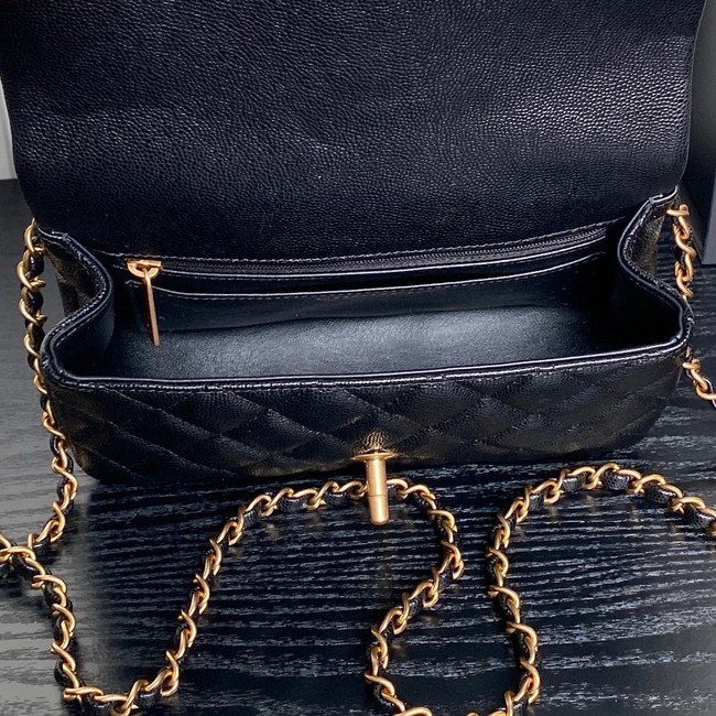 CHANEL Clutch With Chain AS2701 black&gold Metal