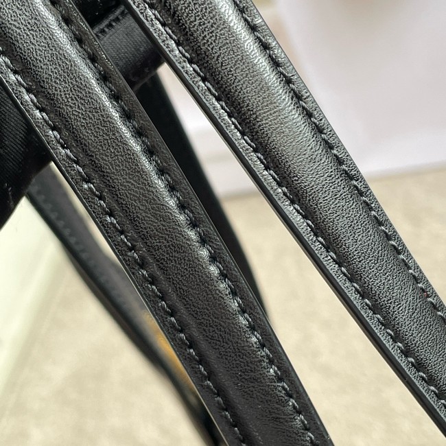 Celine FLAT CABAS NEW LUGGAGE IN GLOSSY CALFSKIN 123963 black