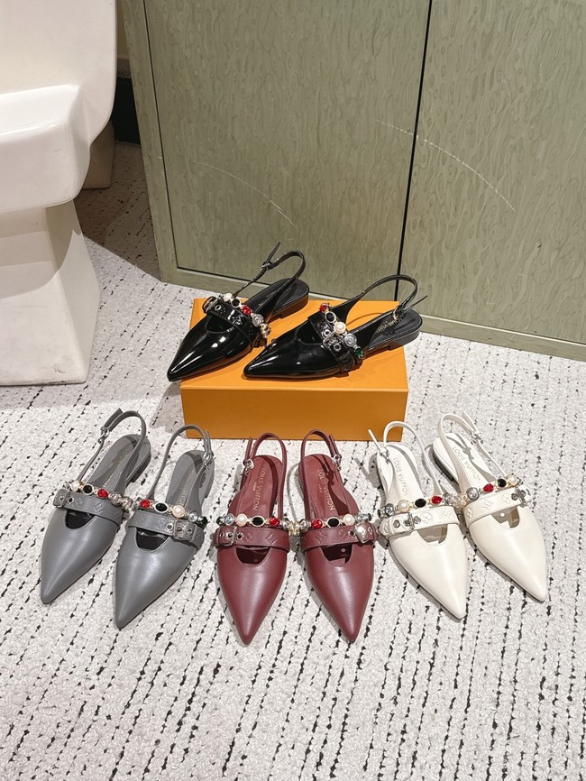 Louis Vuitton LV Vibe Slingback Flat Ballerina 1AHNAN-1