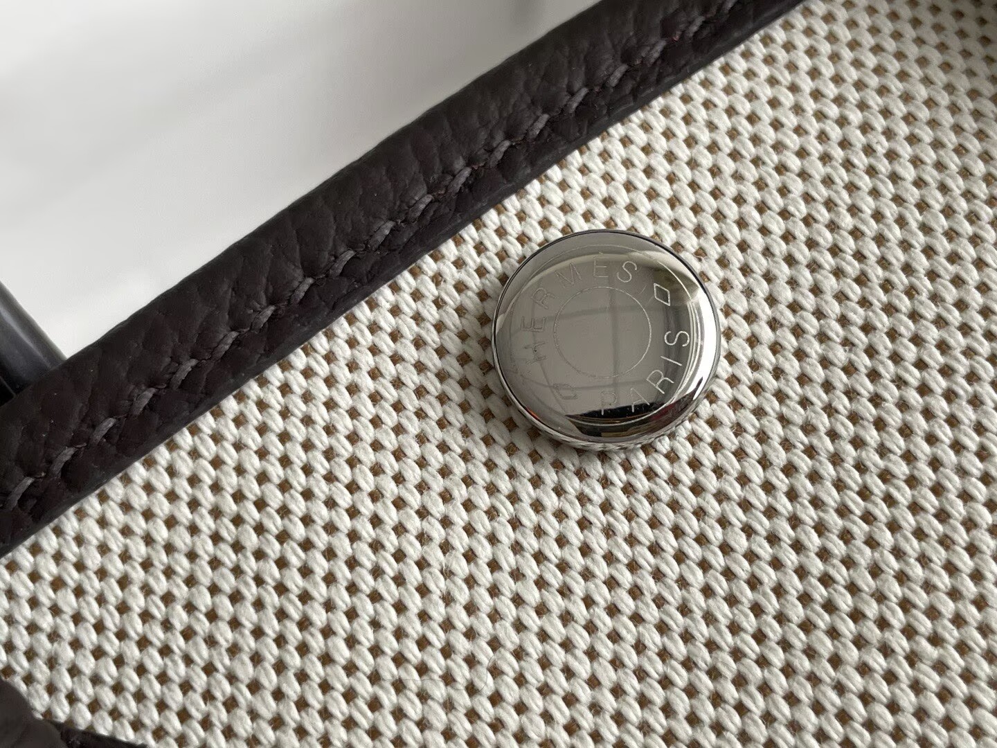 Hermes Mini Garden Party Tote Bags H3673 Black