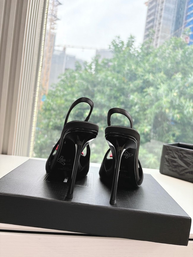 YSL AMALIA slingback pumps in satin crepe 21025-7