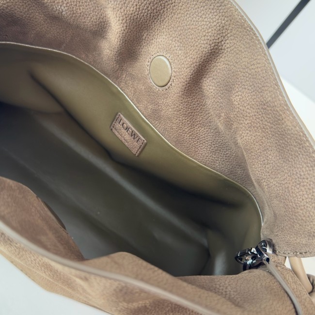 Loewe Flamenco Leather Shoulder Bag 262386 dark brown