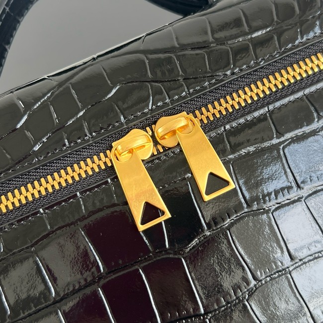 Bottega Veneta Bang Bang Crocodile skin 789109 black