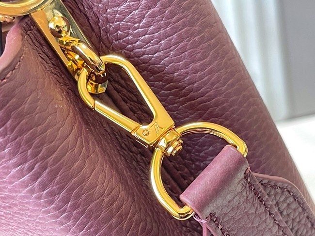 Louis Vuitton Capucines Mini M89369 Grenat Red&gray Snake skin