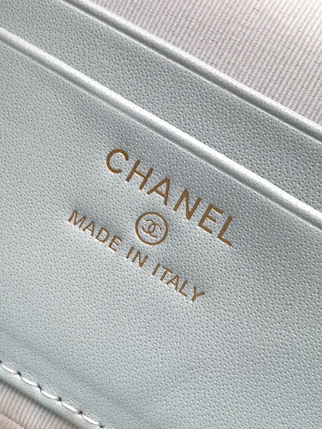 Chanel Vanity with Chain 26C Oil-tanned leather AP4936 blue